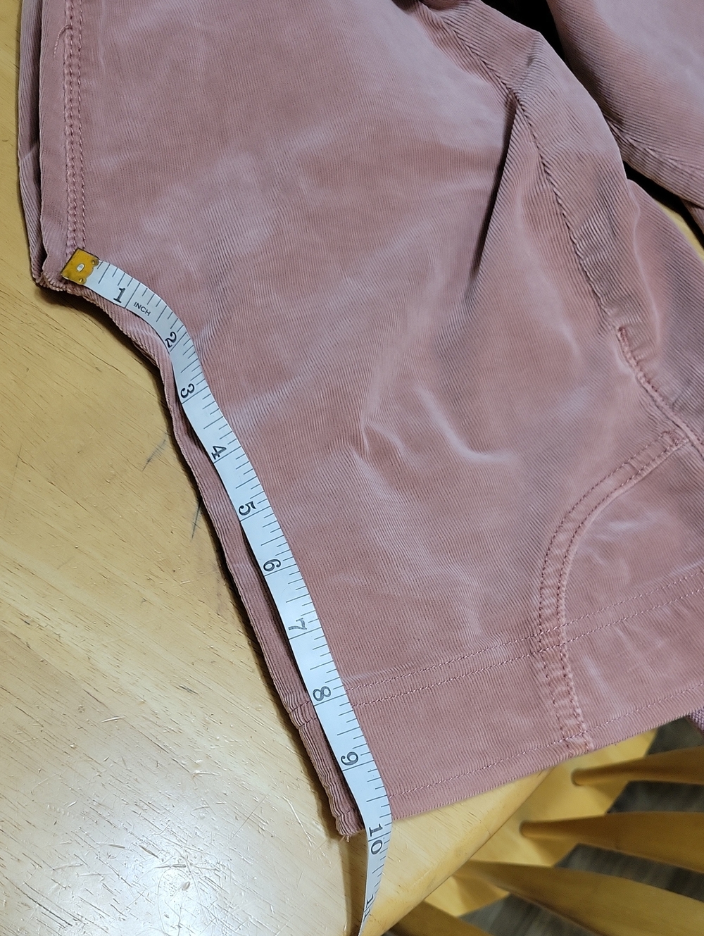 Dusty Pink Free People Stretch Cordory Flares - Picture 6 of 10